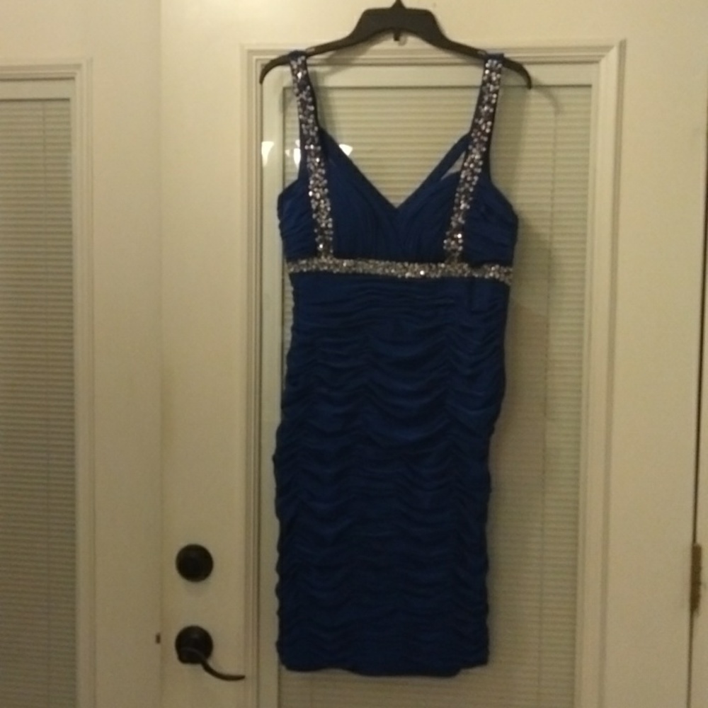 Betsy and Adam Royal blue evening prom dress Size 12